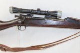 WORLD WAR II U.S. Remington M1903 BOLT ACTION .30-06 Springfield C&R Rifle
With WEAVER K4 60-B SCOPE & HERTER’S MUZZLE BRAKE - 4 of 17