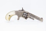 FACTORY ENGRAVED Antique SMITH & WESSON No. 1 3rd Issue .22 Short REVOLVERNickel Finish, Solid Mother of Pearl Grips - 13 of 16