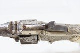 FACTORY ENGRAVED Antique SMITH & WESSON No. 1 3rd Issue .22 Short REVOLVERNickel Finish, Solid Mother of Pearl Grips - 7 of 16