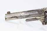 FACTORY ENGRAVED Antique SMITH & WESSON No. 1 3rd Issue .22 Short REVOLVERNickel Finish, Solid Mother of Pearl Grips - 5 of 16