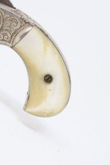 FACTORY ENGRAVED Antique SMITH & WESSON No. 1 3rd Issue .22 Short REVOLVERNickel Finish, Solid Mother of Pearl Grips - 3 of 16