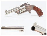 SERIAL NUMBER 16 Antique SMITH & WESSON .38 S&W Single Action Revolver 1877Brindle S&W Trademarked Grips with Nickel Finish - 1 of 16