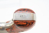 SERIAL NUMBER 16 Antique SMITH & WESSON .38 S&W Single Action Revolver 1877Brindle S&W Trademarked Grips with Nickel Finish - 10 of 16