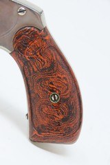 SERIAL NUMBER 16 Antique SMITH & WESSON .38 S&W Single Action Revolver 1877Brindle S&W Trademarked Grips with Nickel Finish - 3 of 16