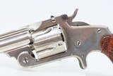 SERIAL NUMBER 16 Antique SMITH & WESSON .38 S&W Single Action Revolver 1877Brindle S&W Trademarked Grips with Nickel Finish - 4 of 16