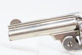 SERIAL NUMBER 16 Antique SMITH & WESSON .38 S&W Single Action Revolver 1877Brindle S&W Trademarked Grips with Nickel Finish - 5 of 16