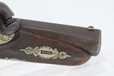 ENGRAVED Antique ANDREW WURFFLEIN “Philadelphia Deringer” Percussion Pistol With GLASS TOPPED WOODEN Display Case - 8 of 20