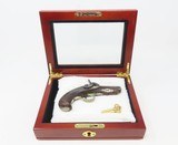 ENGRAVED Antique ANDREW WURFFLEIN “Philadelphia Deringer” Percussion Pistol With GLASS TOPPED WOODEN Display Case - 2 of 20