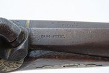 ENGRAVED Antique ANDREW WURFFLEIN “Philadelphia Deringer” Percussion Pistol With GLASS TOPPED WOODEN Display Case - 13 of 20