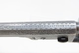 FACTORY ENGRAVED CIVIL WAR Antique COLT Model 1851 NAVY Percussion Revolver 75% FLORAL SCROLL Engraving & Factory PUNCH DOTS - 6 of 21