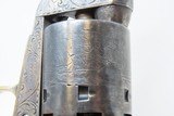 FACTORY ENGRAVED CIVIL WAR Antique COLT Model 1851 NAVY Percussion Revolver 75% FLORAL SCROLL Engraving & Factory PUNCH DOTS - 10 of 21