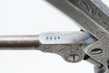 FACTORY ENGRAVED CIVIL WAR Antique COLT Model 1851 NAVY Percussion Revolver 75% FLORAL SCROLL Engraving & Factory PUNCH DOTS - 12 of 21