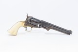 FACTORY ENGRAVED CIVIL WAR Antique COLT Model 1851 NAVY Percussion Revolver 75% FLORAL SCROLL Engraving & Factory PUNCH DOTS - 15 of 21