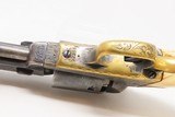 FACTORY ENGRAVED CIVIL WAR Antique COLT Model 1851 NAVY Percussion Revolver 75% FLORAL SCROLL Engraving & Factory PUNCH DOTS - 20 of 21