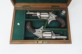 CASED PAIR /London Retailer Marked Antique COLT NEW LINE .32 Cal. Revolvers ETCHED PANEL Potent Conceal & Carry Guns - 3 of 25