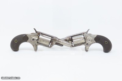 CASED PAIR /London Retailer Marked Antique COLT NEW LINE .32 Cal. Revolvers ETCHED PANEL Potent Conceal & Carry Guns - Image 6 of 25