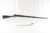 CIVIL WAR Antique U.S. TRENTON, NEW JERSEY Contract Model 1861 Rifle-Musket TRENTON LOCOMOTIVE & MACHINE Co. Rifle w/BAYONET - 2 of 21