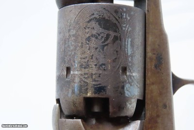 RARE Antique HOPKINS & ALLEN “DICTATOR” .31 Cal. Percussion POCKET Revolver With GREAT CYLINDER SCENES - Image 12 of 19