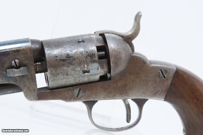 RARE Antique HOPKINS & ALLEN “DICTATOR” .31 Cal. Percussion POCKET Revolver With GREAT CYLINDER SCENES - Image 4 of 19