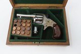 CASED & ENGRAVED Antique COLT CLOVERLEAF .41 Cal. RF SPUR TRIGGER Revolver
FIRST YEAR “Jim Fisk” Model Made in 1871 - 3 of 19