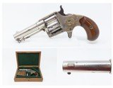 CASED & ENGRAVED Antique COLT CLOVERLEAF .41 Cal. RF SPUR TRIGGER Revolver
FIRST YEAR “Jim Fisk” Model Made in 1871