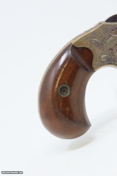 CASED & ENGRAVED Antique COLT CLOVERLEAF .41 Cal. RF SPUR TRIGGER RevolverFIRST YEAR “Jim Fisk” Model Made in 1871 - Image 17 of 19
