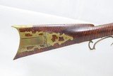 S. Fry__ Antique 19th CENTURY Half-Stock .40 Percussion American LONG RIFLE Kentucky Style HUNTING/HOMESTEAD Long Rifle - 3 of 18