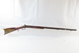 S. Fry__ Antique 19th CENTURY Half-Stock .40 Percussion American LONG RIFLE Kentucky Style HUNTING/HOMESTEAD Long Rifle - 2 of 18