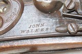 Antique EARLY 1800s JOHN WALKER Full-Stock .69 Cal. FLINTLOCK Fowling Piece Crucial HUNTING & HOMESTEAD Weapon - 6 of 19