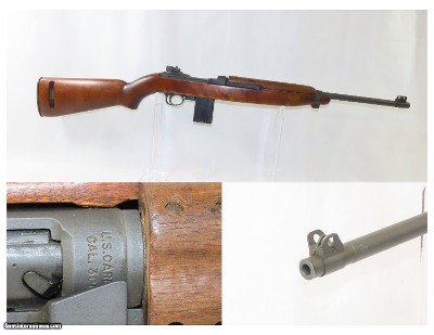 WORLD WAR II Era U.S. SAGINAW M1 Carbine .30 Cal. Light Rifle WW2 Korea C&R By Saginaw Steering Gear Division of GENERAL MOTORS