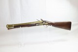 Antique BRASS BARRELED Flintlock BLUNDERBUSS London Proofed WAR of 1812 Era British Made Coach or Ship’s Arm - 14 of 19