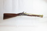 Antique BRASS BARRELED Flintlock BLUNDERBUSS London Proofed WAR of 1812 Era British Made Coach or Ship’s Arm - 2 of 19