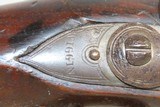 Antique BRASS BARRELED Flintlock BLUNDERBUSS London Proofed WAR of 1812 Era British Made Coach or Ship’s Arm - 7 of 19