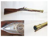 Antique BRASS BARRELED Flintlock BLUNDERBUSS London Proofed WAR of 1812 Era British Made Coach or Ship’s Arm - 1 of 19