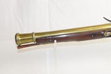 Antique BRASS BARRELED Flintlock BLUNDERBUSS London Proofed WAR of 1812 Era British Made Coach or Ship’s Arm - 17 of 19