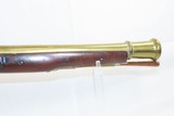 Antique BRASS BARRELED Flintlock BLUNDERBUSS London Proofed WAR of 1812 Era British Made Coach or Ship’s Arm - 5 of 19