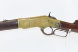 Antique WINCHESTER “YELLOWBOY” Model 1866 .44 Caliber SADDLE RING CarbineICONIC Lever Action SRC Manufactured in 1890 - 4 of 17