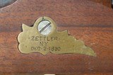 1850 Dated “ZETTLER” Antique TURNER Style .50 Cal. Percussion TARGET Rifle
German Immigrant New York Gunmaking Family - 14 of 20