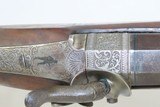 ENGRAVED Antique J.P. SAUER & SOHN .40 Caliber Percussion TARGET Rifle
With RAISED RELIEF CARVED STOCK and ACCESSORIES - 13 of 22