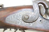 ENGRAVED Antique J.P. SAUER & SOHN .40 Caliber Percussion TARGET Rifle
With RAISED RELIEF CARVED STOCK and ACCESSORIES - 7 of 22