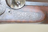ENGRAVED Antique J.P. SAUER & SOHN .40 Caliber Percussion TARGET Rifle
With RAISED RELIEF CARVED STOCK and ACCESSORIES - 6 of 22