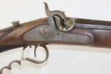 ENGRAVED Antique J.P. SAUER & SOHN .40 Caliber Percussion TARGET Rifle
With RAISED RELIEF CARVED STOCK and ACCESSORIES - 4 of 22