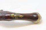 Antique 1700s Ornate CAUCASIAN Style .64 Caliber FLINTLOCK DRAGOON Pistol
18th Century Engraved and Carved OTTOMAN Horse Pistol - 8 of 18