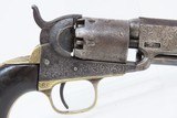 ENGRAVED Antique CIVIL WAR COLT Model 1849 POCKET .31 Caliber PER. Revolver Handy WILD WEST SIX-SHOOTER Made In 1861 w/HOLSTER - 21 of 22
