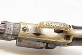 ENGRAVED Antique CIVIL WAR COLT Model 1849 POCKET .31 Caliber PER. Revolver Handy WILD WEST SIX-SHOOTER Made In 1861 w/HOLSTER - 17 of 22