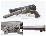 ENGRAVED Antique CIVIL WAR COLT Model 1849 POCKET .31 Caliber PER. Revolver Handy WILD WEST SIX-SHOOTER Made In 1861 w/HOLSTER - 1 of 22