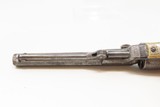 ENGRAVED Antique CIVIL WAR COLT Model 1849 POCKET .31 Caliber PER. Revolver Handy WILD WEST SIX-SHOOTER Made In 1861 w/HOLSTER - 18 of 22