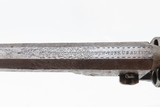 ENGRAVED Antique CIVIL WAR COLT Model 1849 POCKET .31 Caliber PER. Revolver Handy WILD WEST SIX-SHOOTER Made In 1861 w/HOLSTER - 11 of 22