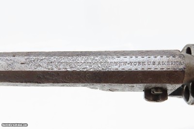 ENGRAVED Antique CIVIL WAR COLT Model 1849 POCKET .31 Caliber PER. Revolver Handy WILD WEST SIX-SHOOTER Made In 1861 w/HOLSTER - Image 11 of 22