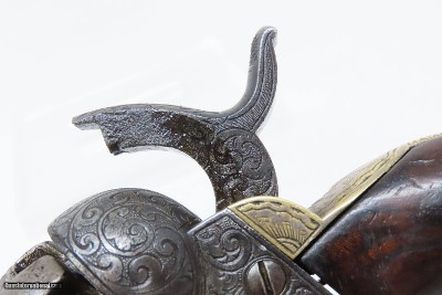 ENGRAVED Antique CIVIL WAR COLT Model 1849 POCKET .31 Caliber PER. Revolver Handy WILD WEST SIX-SHOOTER Made In 1861 w/HOLSTER - Image 14 of 22
